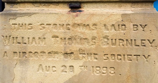 Burley Co-operative Foundation Stone